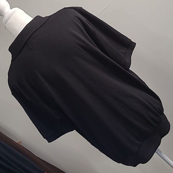 Alfred Dunner sz L pullover top, blk with silver embroidery and rhinestones - Picture 3 of 8